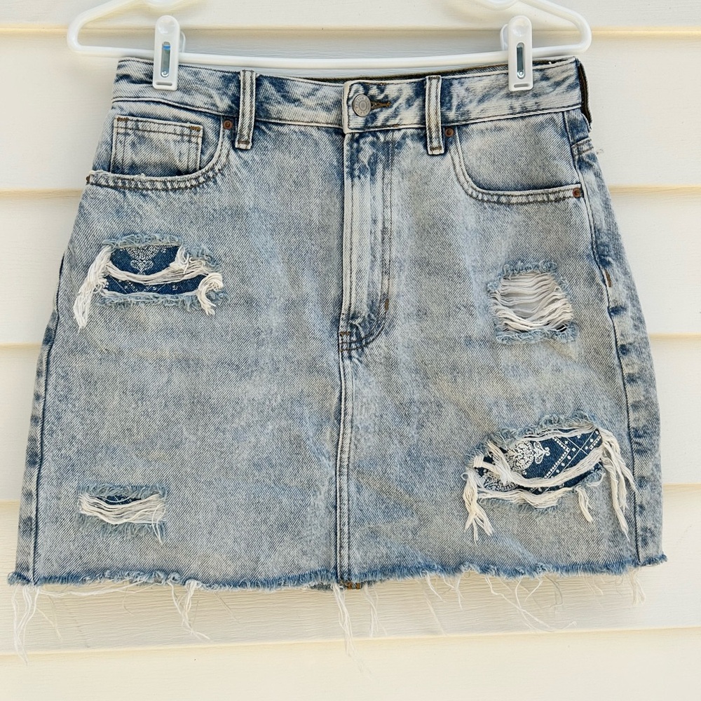 PacSun Blue Mini Pencil Skirt Casual
